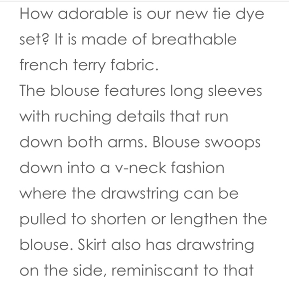 Tie dye Baddieville Bubbles skirt set - Picture 7 of 8